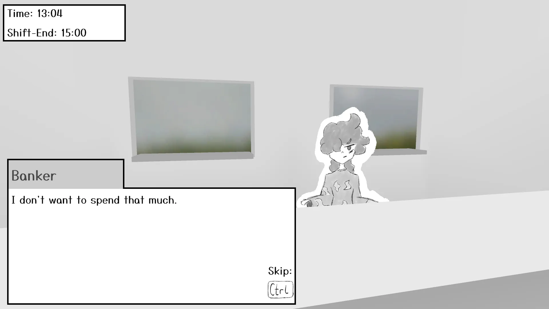 An image of a customer declining the player.